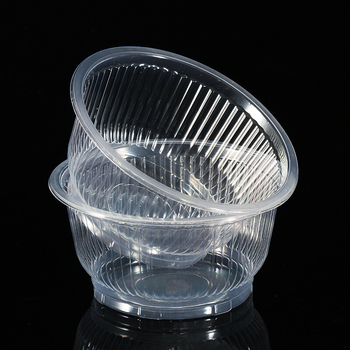 Jednokratna plastična zdjela za juhu, kapacitet 360 ml, debela konstrukcija, proziran uzorak, moderan minimalistički stil