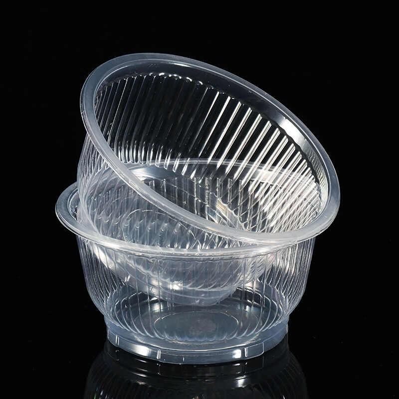 Jednokratna plastična zdjela za juhu, kapacitet 360 ml, debela konstrukcija, proziran uzorak, moderan minimalistički stil