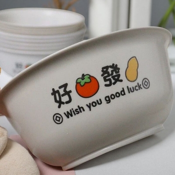 Vas de unică folosință, mare, culoare coajă de orez, rotund, din plastic, gros, pentru supă, destinat picnicurilor în aer liber