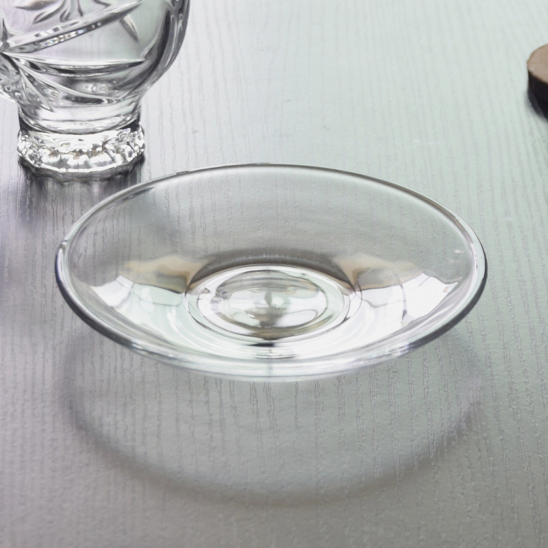 Стъклена чиния за плодове с пеперудена форма – прозрачна, модерна минималистична сервираща чиния