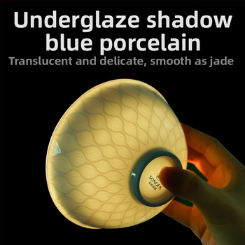Songfa porcelan underglaze celadon pod glazurom set zdjela i tanjura za kućnu upotrebu, 2025 novi model, idealan za novi dom