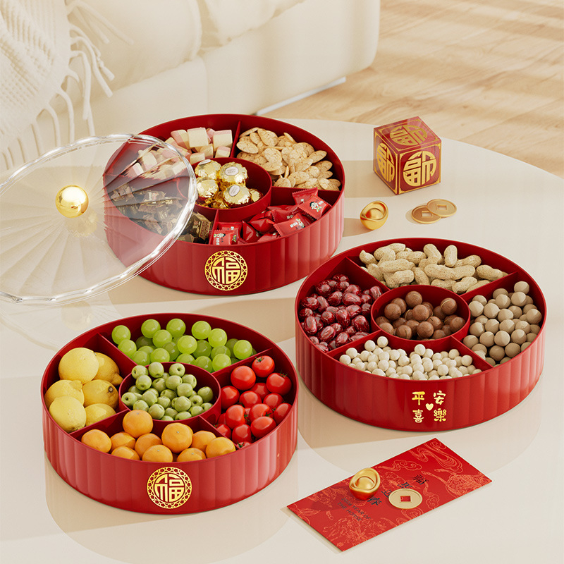 Чиния за плодове - модерен минималистичен стил, модел на райета (PP материал, първо качество)