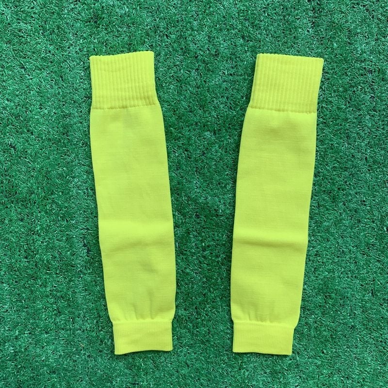 Футболни чорапи с протектор за подбедрица, полиестерно влакно, дължина до средната част на подбедрицата, защита на долната част на крака, лег гардове за тренировки и футбол
