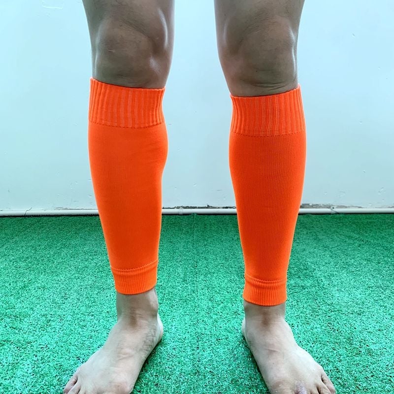 Футболни чорапи с протектор за подбедрица, полиестерно влакно, дължина до средната част на подбедрицата, защита на долната част на крака, лег гардове за тренировки и футбол