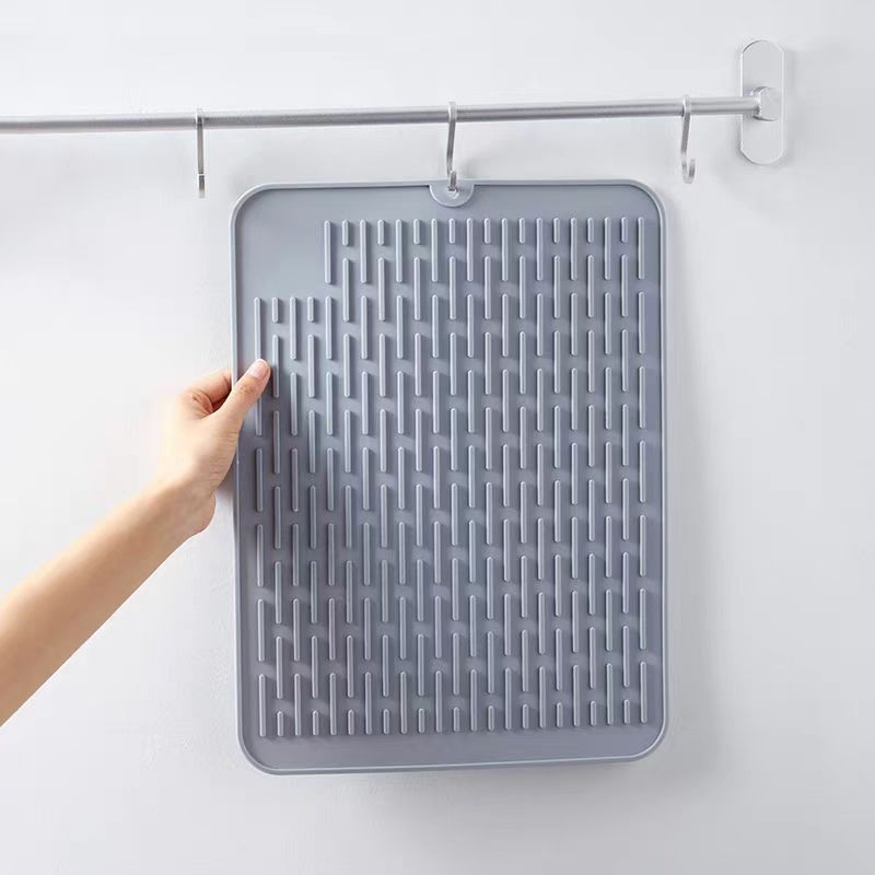 isprintljiva silikon kuhinjska podloga s ravnim prugama odvodnje, protuklizna zaštita radne površine i podloga za nož za rezanje, otporna na visoke temperature