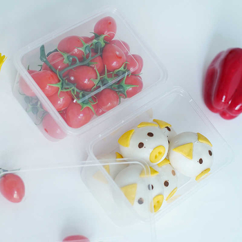 Jednokratna pravokutna plastična kutija za obrok s poklopcem, 8 komada u pakiranju, pogodna za mikrovalnu.