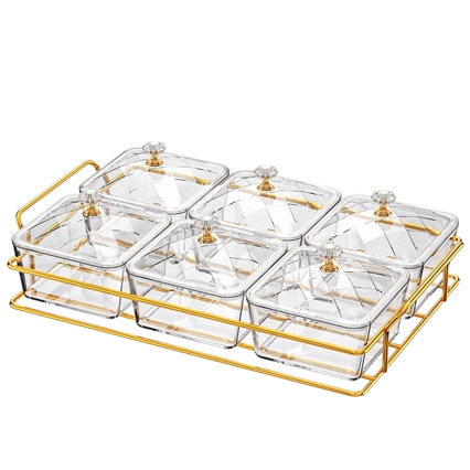 Tavă rotativă din plastic, cu mai multe niveluri, în stil Nordic, pentru preparate fierbinți și garnituri