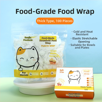 Plastové jednorázové kryty s potravinovou fóliou na misky, odolné voči zápachu, značka Famous and Excellent, 1 ks, 3-ročná trvanlivosť