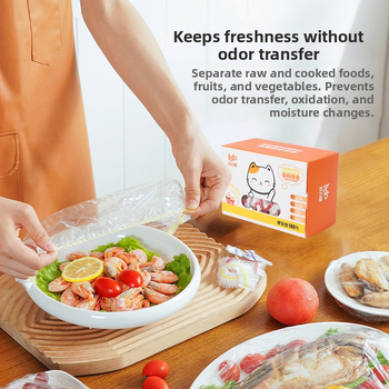 Plastové jednorázové kryty s potravinovou fóliou na misky, odolné voči zápachu, značka Famous and Excellent, 1 ks, 3-ročná trvanlivosť