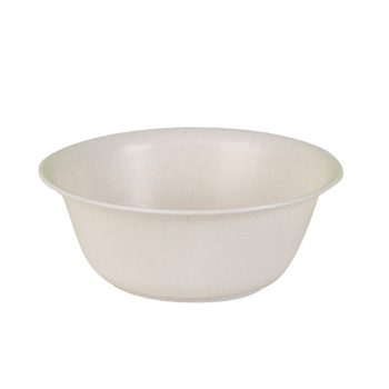 Еднократен комплект съдове от рисова люспа - купи и пръчици, кръгла форма, биоразградим, персонализиране с лого