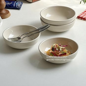 Vas oval de porțelan pentru sosuri și dipuri – stil minimalist, model monocrom, potrivit pentru sosuri, dipuri, ulei pentru hot pot și oțet, deserturi