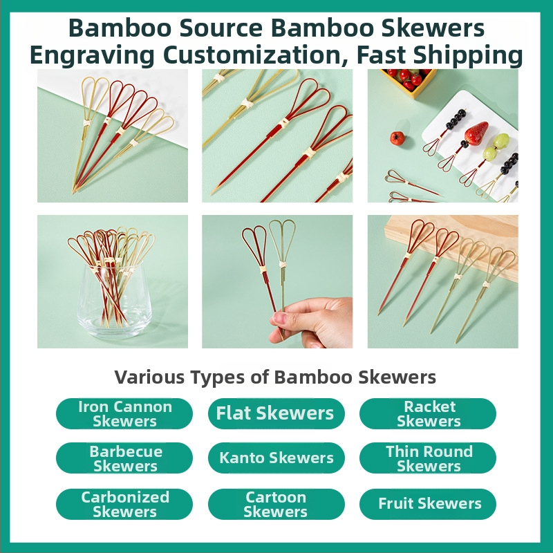 Bambusová vidlička na ovocie, moderný minimalistický štýl, bezpečná pre deti, prémiová kvalita, uvedenie na trh jar 2025
