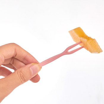 Furculiță de fructe de unică folosință, culoare solidă, pentru adulți, stil modern minimalist, plastic (Culoare solidă; Pentru adulți; Stil modern minimalist)