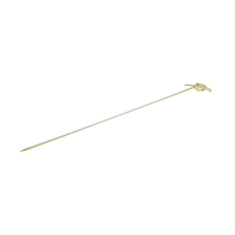 Scobitori de fructe de unică folosință, bețe de bambus cu nod floral, împletite natural, 100 bucăți pe pachet