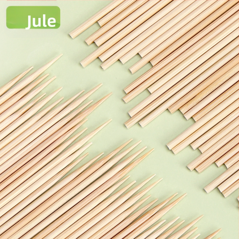 Bambusové špízky na ovocie v krabičke, Bamboo Jule, jednobarevné, pre dospelých