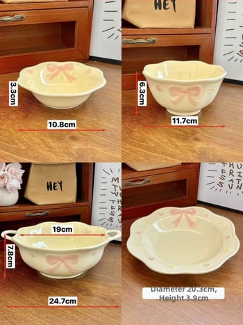 Sada riadu pre jednu osobu, vintage francúzsky štýl s reliéfnou mašličkou, kostný porcelán