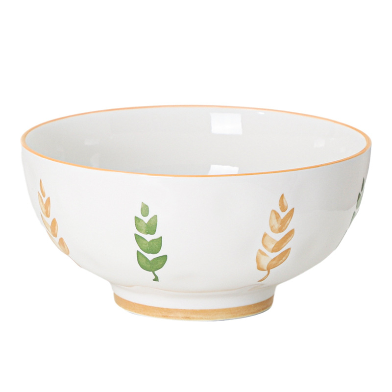 Kerámiás étkészlet (tányérok és tálak) – kínai stílus, egyszerű dizájn, szerencse motívum, univerzális tányérok