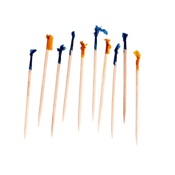 Еднократни дървени шишчета за възрастни, нов китайски стил, гладък заоблен край, подходящи за коктейли и плодове