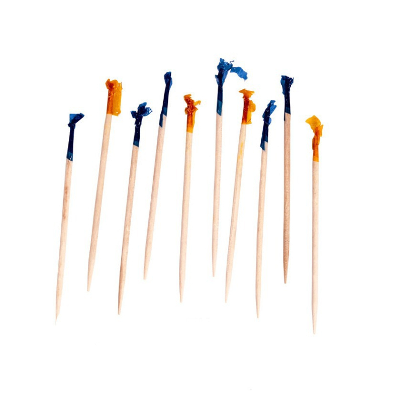 Еднократни дървени шишчета за възрастни, нов китайски стил, гладък заоблен край, подходящи за коктейли и плодове