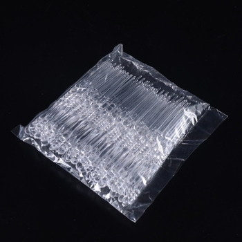 Furculiță de fructe din plastic, de unică folosință, marcă Jubo, cu logo imprimat, producție personalizată