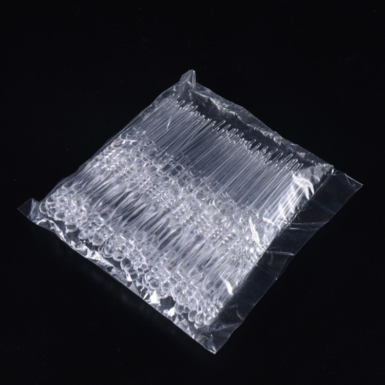 Furculiță de fructe din plastic, de unică folosință, marcă Jubo, cu logo imprimat, producție personalizată