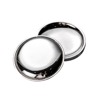 Неръждна кръгла чиния за сервиране — 201 неръждаема стомана, микровълнова безопасна, двоен финиш (една страна водно полирана, друга лъскава), печат на лого и персонализация