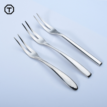 Da Yi вилица за плодове от неръждаема стомана – огледално полирана, ретро стил с лек лукс