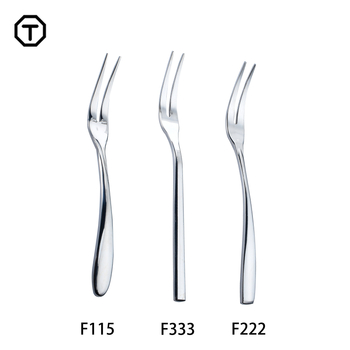 Da Yi вилица за плодове от неръждаема стомана – огледално полирана, ретро стил с лек лукс