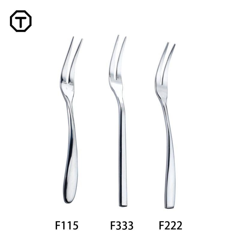 Da Yi вилица за плодове от неръждаема стомана – огледално полирана, ретро стил с лек лукс