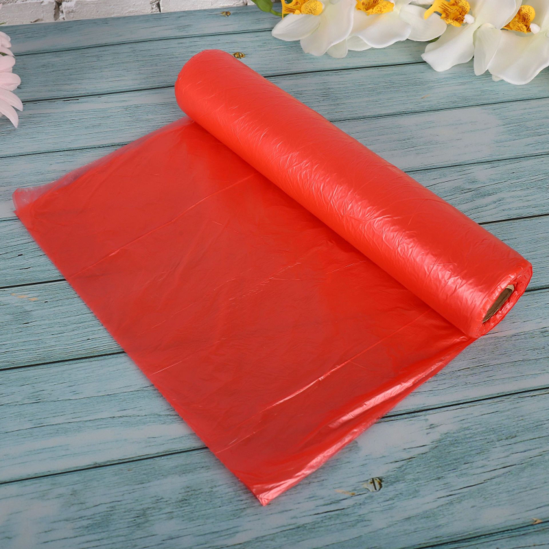 Egyszer használatos HDPE műanyag asztalterítő, négyzet alakú, 0.5 silk vastagság, logó nélkül