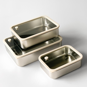 Ebédes doboz matt üvegből, téglalap alakú, egyrétegű, mikrohullámú sütőhöz kompatibilis