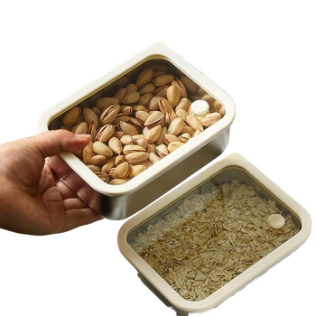 Ebédes doboz matt üvegből, téglalap alakú, egyrétegű, mikrohullámú sütőhöz kompatibilis