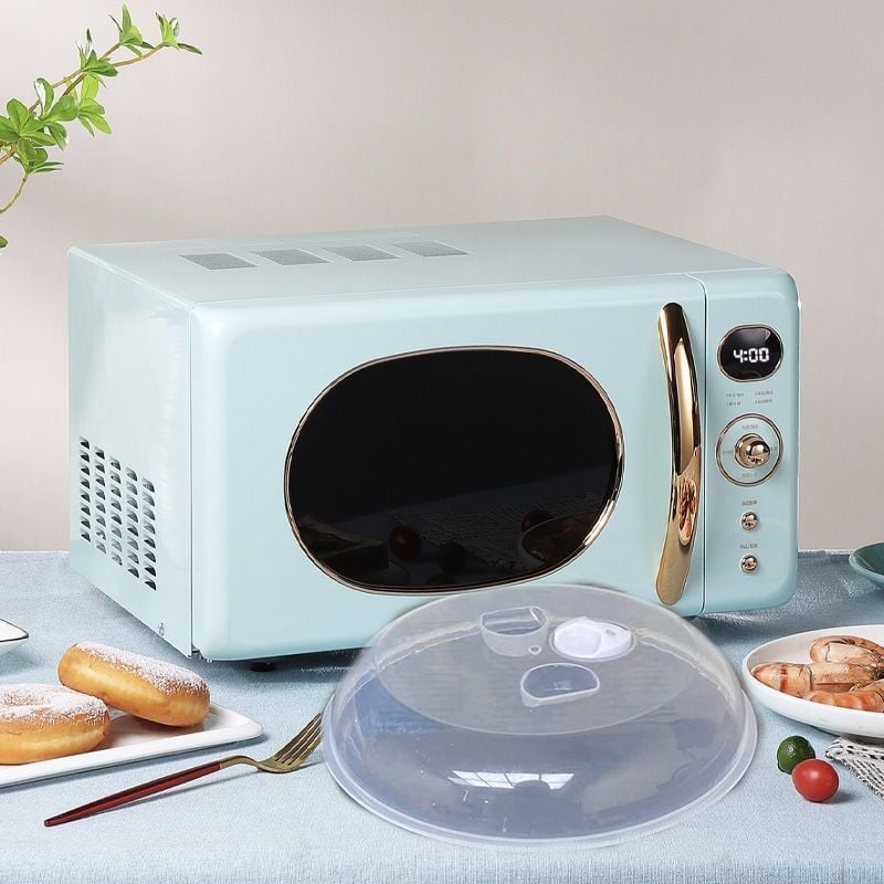 Mikrohullámú sütő fedél, Fröccsenés elleni, Hőálló, Élelmiszer-biztonságos, Frissen tartja az ételeket