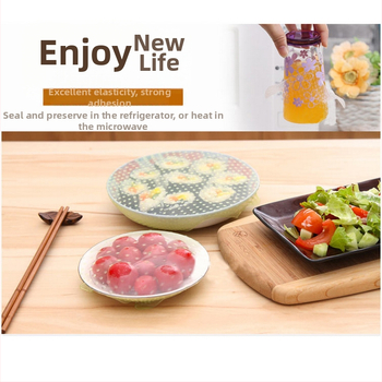 Silikónový kryt na uchovanie čerstvosti pre misky a poháre, opakovane použiteľný, trojdielny set