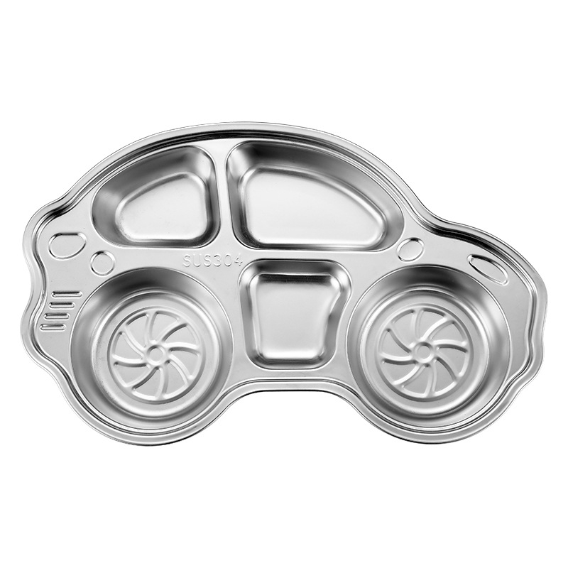 Paniton 316-os rozsdamentes acél gyerekeknek háromrekeszes étkezőtál, 3 hónapos kortól