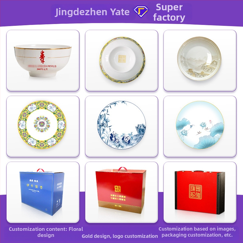 Porcelanski servis posuđa, 56 kom., svijetli luksuzni retro stil, završni premaz s preglazom, pogodan za mikrovalnu