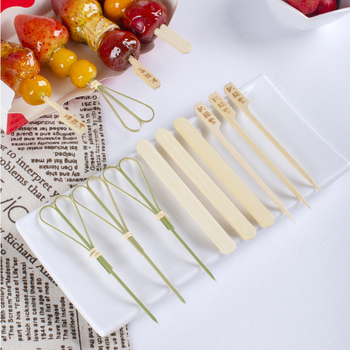 Jednorázové bambusové špízy na ovocie pre deti, bez loga, jednoduchý štýl, vynikajúcej kvality, leštené