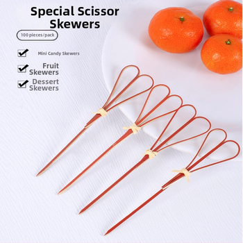 Jednorázové bambusové špízy na ovocie pre deti, bez loga, jednoduchý štýl, vynikajúcej kvality, leštené