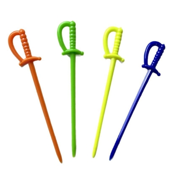 Вилица за плодове, пластмасова, персонализируема с печат на лого, индивидуално опакована