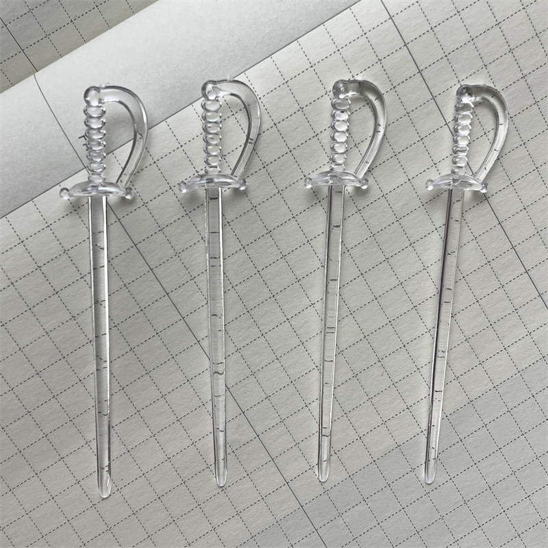 Вилица за плодове, пластмасова, персонализируема с печат на лого, индивидуално опакована