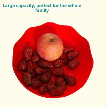 Високопоставена плодова чиния с дренаж, PET, свеж и сладък стил, модел с решетка