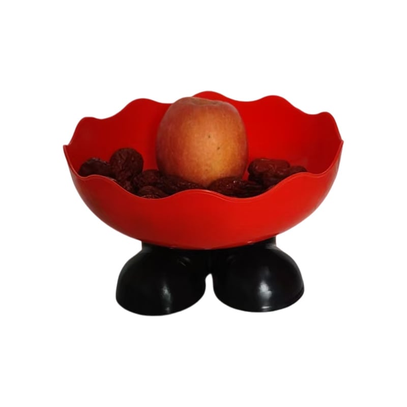 Високопоставена плодова чиния с дренаж, PET, свеж и сладък стил, модел с решетка