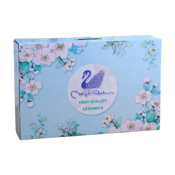 Kerámia tálak, kanalak és tányérok készlet ajándékdobozban – 10 darab