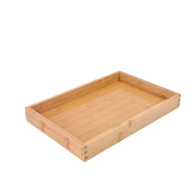 Bochen drvena tacna za čaj – masivno drvo, kvadratni oblik, moderni minimalistički stil, više uzoraka, mogućnost prilagodbe, otisak logotipa