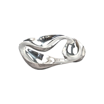 Чиния за закуски от неръждаема стомана, модерен стил, полирана повърхност, марка Superb, за дневна, маса за хранене и декор в дома