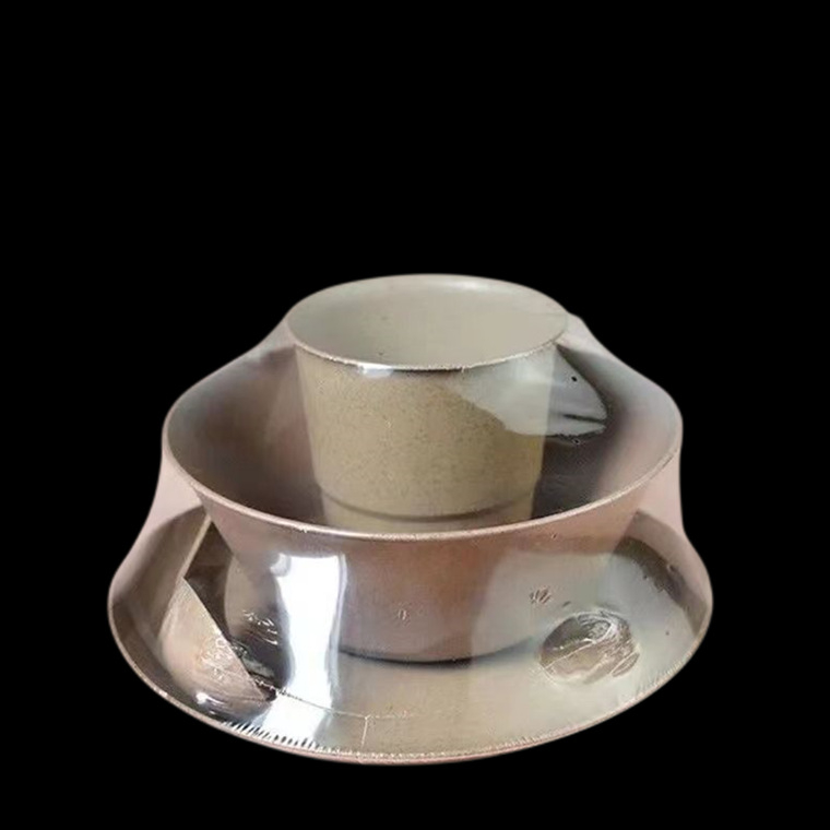 Set de veselă de unică folosință din coajă de orez, patru piese, biodegradabil, de calitate alimentară, boluri rotunde și bețișoare, capacitate 300 ml, pachet cu 100 de seturi