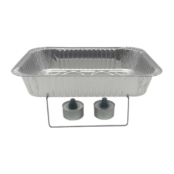 Posuda od aluminijske folije, pravokutnog oblika, velike kapacitete, za dostavu grilane ribe