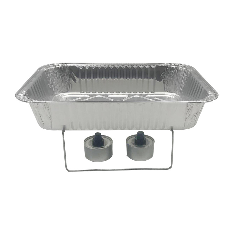 Posuda od aluminijske folije, pravokutnog oblika, velike kapacitete, za dostavu grilane ribe