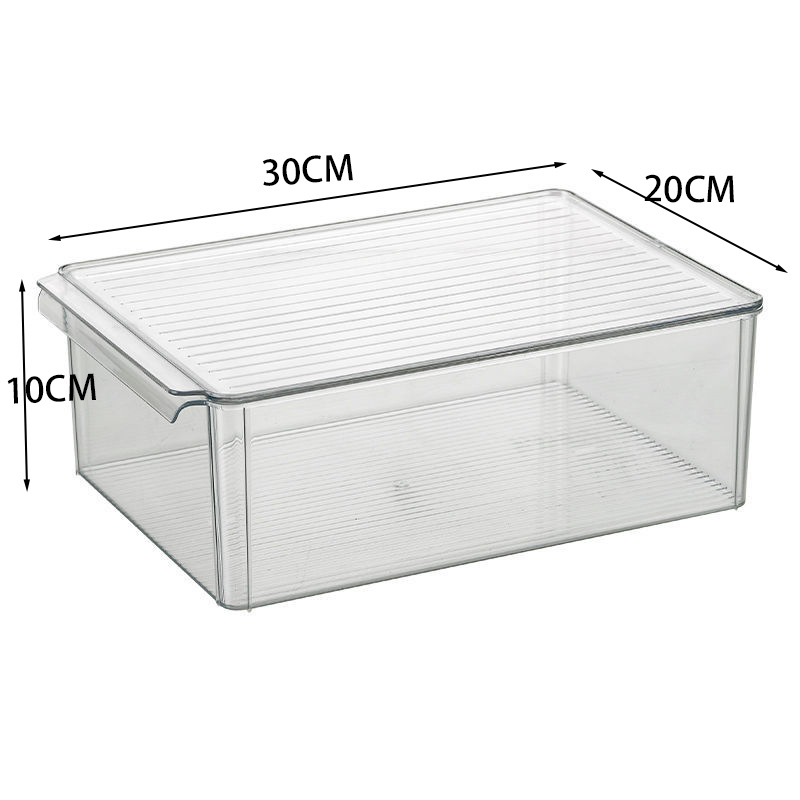Хладилна кутия за съхранение, прозрачна, модулна, правоъгълна, пластмасова, запазване на свежестта