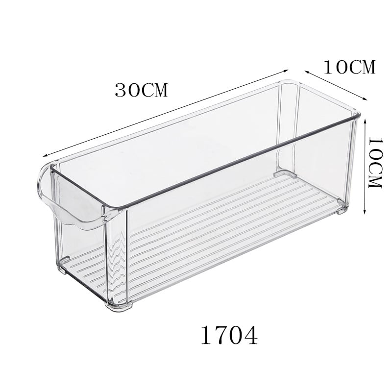 Хладилна кутия за съхранение, прозрачна, модулна, правоъгълна, пластмасова, запазване на свежестта